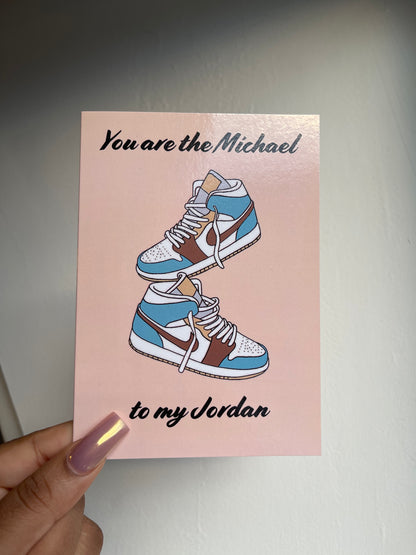 Greeting card: Michael to my Jordan