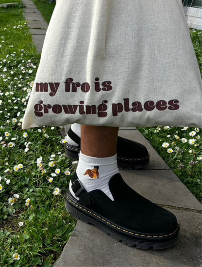 Totebag: My fro is growing places